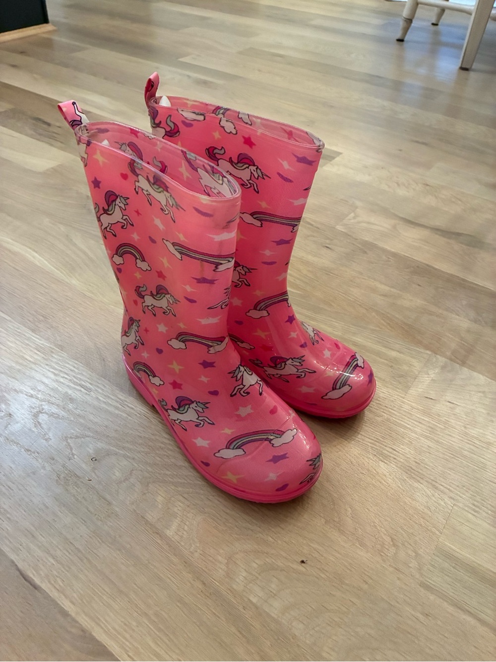 Capelli of New York Pink Unicorn Rainbow Rain Boots